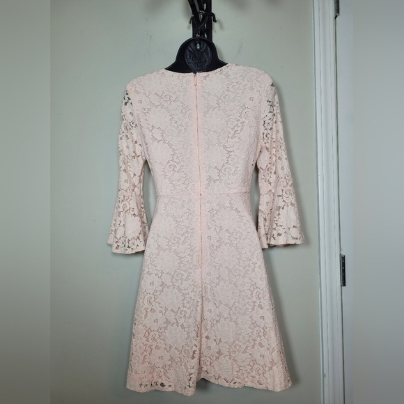 Lulus Favorite Flair Soft Pink Lace Mini Dress sz XS CD108L - Picture 3 of 11